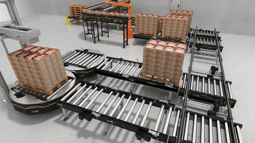 Interroll rozbudowuje platformę MPP (Modular Pallet Conveyor Platform) o elastyczny i wydajny system sterowania